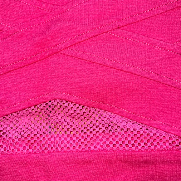 Guess women Sports Pink mesh pencil skirt - Picture 5 of 5